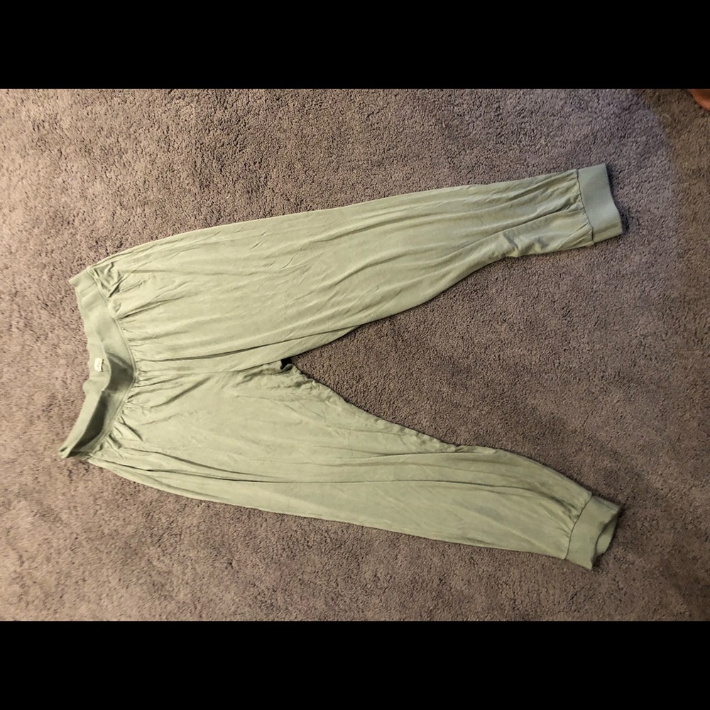 army green joggers